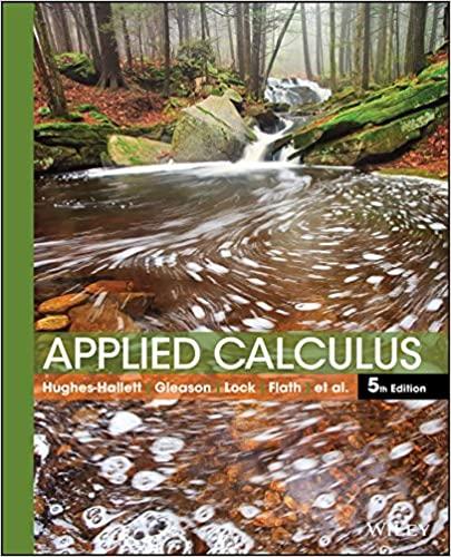 applied calculus 5th edition deborah hughes-hallett, patti frazer lock, andrew m. gleason, daniel e. flath,