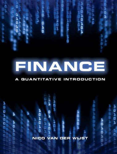finance a quantitative introduction 1st edition nico van der wijst 1107029228, 978-1107029224