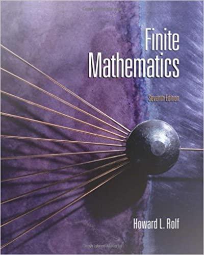 finite mathematics 7th edition howard l. rolf 0495118427, 9780495118428