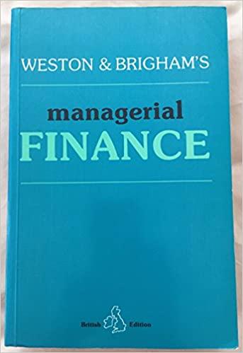 managerial finance 1st edition john fred weston, eugene f. brigham, john boyle, robin john limmack