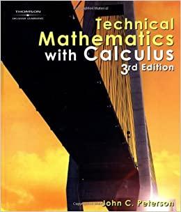 technical mathematics with calculus 3rd edition john c. peterson 0766861899, 9780766861893