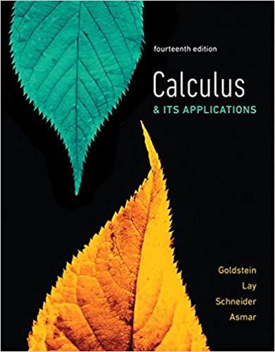 calculus and its applications 14th edition larry goldstein, david lay, david schneider, nakhle asmar