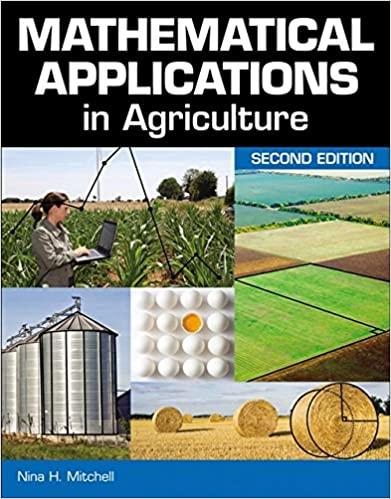 mathematical applications in agriculture 2nd edition nina h. mitchel 1111310661, 9781111310660