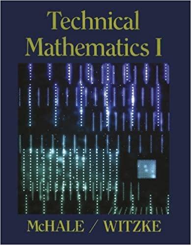 technical mathematics 1 1st edition thomas mchale, paul witzke 0201154080, 9780201154085