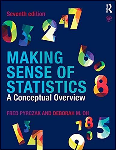 making sense of statistics a conceptual overview 7th edition fred pyrczak, deborah m. oh 1138894761,
