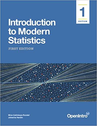 introduction to modern statistics 1st edition mine Çetinkaya-rundel, johanna hardin 1943450145, 9781943450145