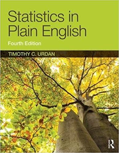 statistics in plain english 4th edition timothy c. urdan 1138838349, 9781138838345