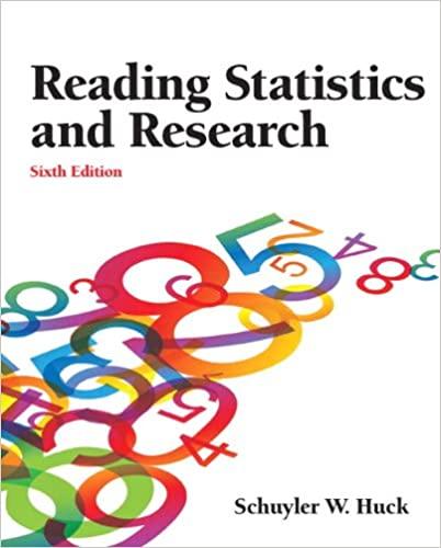 reading statistics and research 6th edition schuyler huck 013217863x, 9780132178631