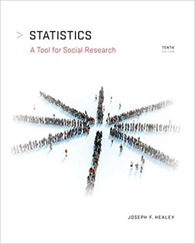 statistics a tool for social research 10th edition joseph f. healey 1285458850, 9781285458854