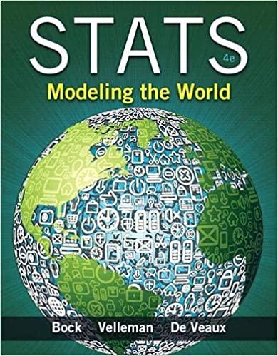 stats modeling the world 4th edition david bock, paul velleman, richard de veaux 0321854012, 9780321854018