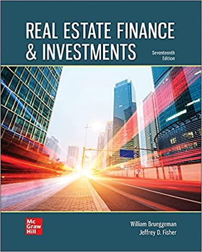 real estate finance and investments 17th edition william brueggeman, jeffrey fisher 1264072945, 978-1264072941