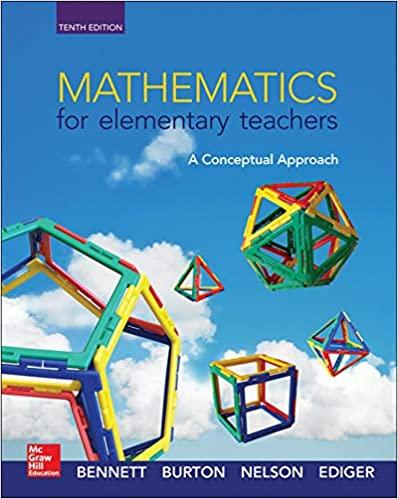 mathematics for elementary teachers a conceptual approach 10th edition albert b bennett professor 0078035651,