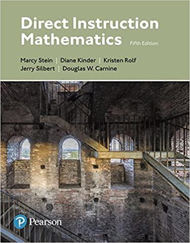 direct instruction mathematics 5th edition marcy stein, diane kinder, jerry silbert, douglas carnine, kristen