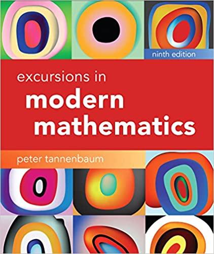 excursions in modern mathematics 9th edition peter tannenbaum 0134468376, 9780134468372
