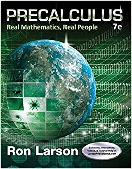 precalculus real mathematics real people 7th edition ron larson 1305071700, 9781305071704