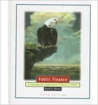 public finance a contemporary application of theory to policy 5th edition david n. hyman 0030113172,