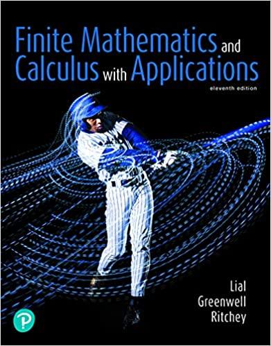 finite mathematics and calculus with applications 11th edition margaret l. lial, raymond n. greenwell, nathan