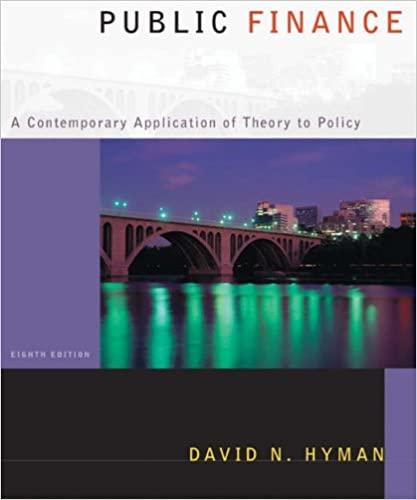 public finance a contemporary application of theory to policy 8th edition david n hyman 0324259700,