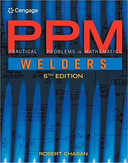 practical problems in mathematics for welders 6th edition robert chasan 1111313598, 9781111313593
