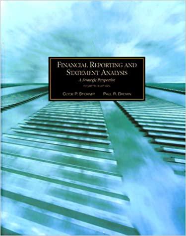 financial reporting and statement analysis a strategic perspective 4th edition clyde p. stickney, paul brown