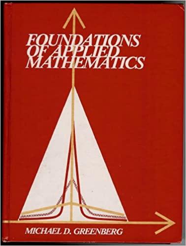 foundations of applied mathematics 2nd edition michael d. greenberg 0133296237, 9780133296235