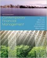contemporary financial management 1st edition don cyr, alfred kahl, william rentz, r. moyer 017616992x,