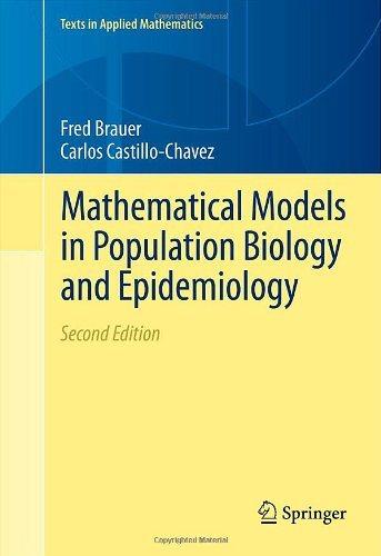 mathematical models in population biology and epidemiology texts in applied mathematics 2nd edition fred