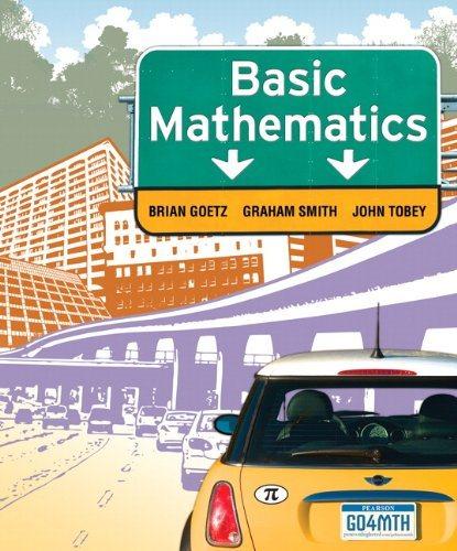 basic mathematics 1st edition brian goetz, graham smith, john tobey jr. 013229611x, 9780132296113