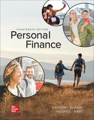 personal finance 14th edition jack kapoor, les dlabay, robert hughes, melissa hart 1264101597, 9781264101597