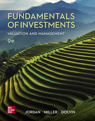fundamentals of investments valuation and management 9th edition bradford jordan, thomas miller, steve dolvin