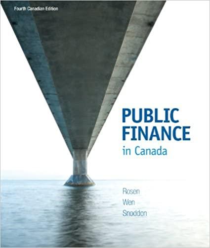 public finance in canada 4th canadian edition harvey s. rosen, wen, snoddon 0070071837, 978-0070071834