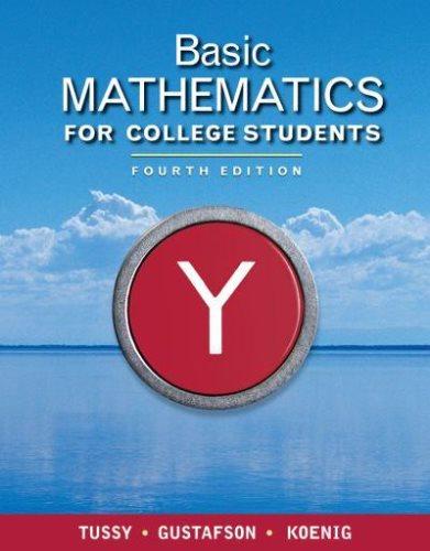 basic mathematics for college students 4th edition r. gustafson, diane koenig, alan tussy 1439044422,