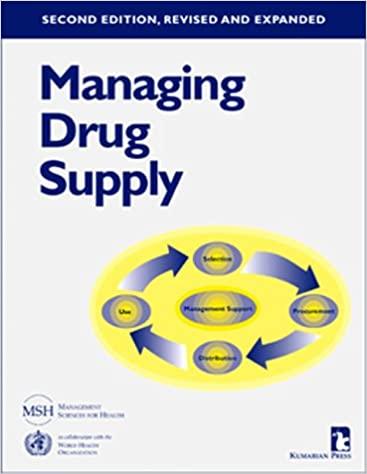 managing drug supply 2nd edition management sciences for health, euro health group 1565490479, 978-1565490475