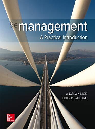 management a practical introduction 9th edition angelo kinicki, brian williams 1260075117, 978-1260075113