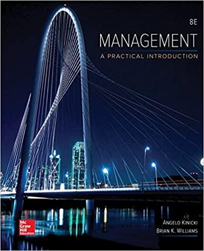 management a practical introduction 8th edition angelo kinicki, brian williams 1259732657, 978-1259732652