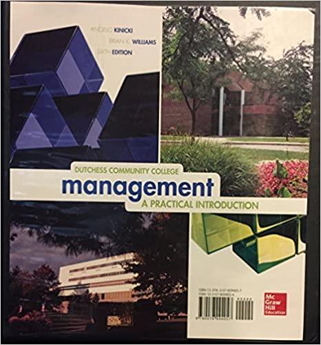 management a practical introduction 1st edition angelo kinicki, brian williams 0078094054, 978-0078094057