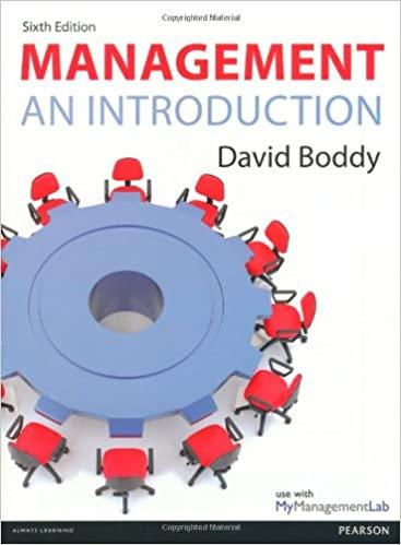 management an introduction 6th edition david boddy 129200424x, 978-1292004242