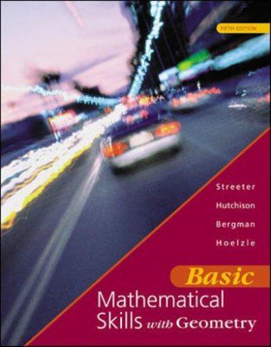 basic mathematical skills with geometry 5th edition james streeter 0072316926, 9780072316926