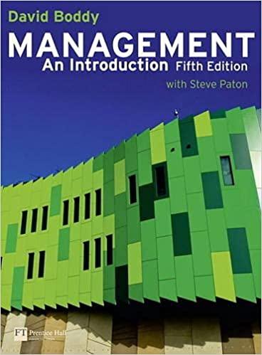 management an introduction 5th edition david boddy 0273739271, 978-0273739272