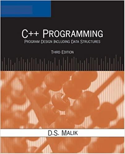 c++ programming program design including data structures 3rd edition d. s. malik 1418836400, 978-1418836405