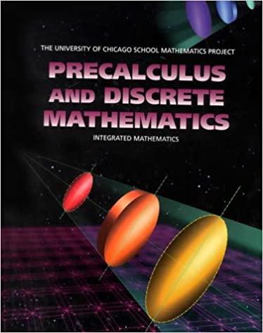precalculus and discrete mathematics university of chicago school mathematics project 2nd edition university