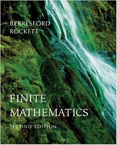 finite mathematic 2nd edition geoffrey c. berresford, andrew m. rockett 0618372210, 9780618372218