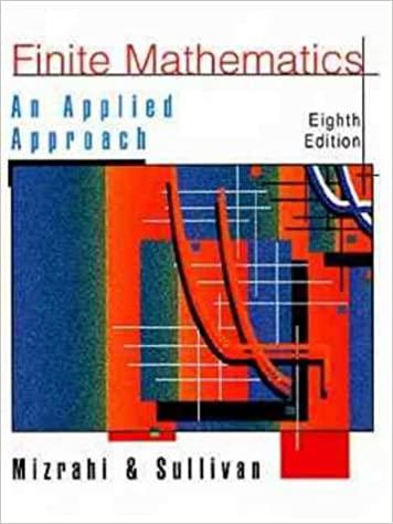 finite mathematics an applied approach 8th edition abe mizrahi, michael sullivan 0471322024, 9780471322023