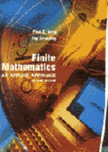 finite mathematics an applied approach 2nd edition paul e. long, jay graening 067399600x, 9780673996008