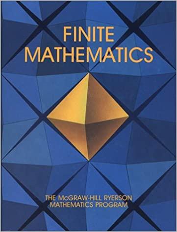 finite mathematics 1st edition james stewart 0075496003, 9780075496007