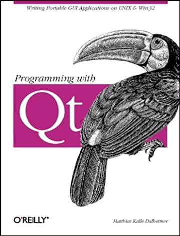 programming with qt 1st edition matthias kalle dalheimer 1565925882, 978-1565925885