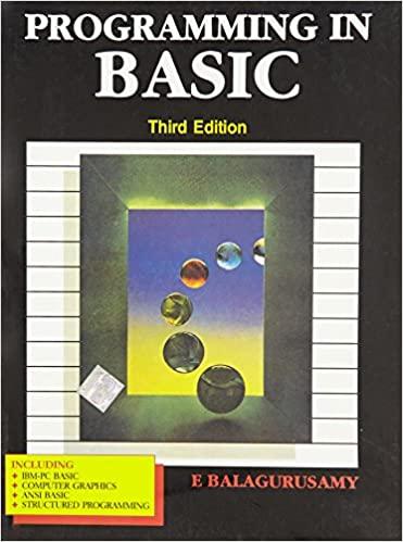 programming in basic 3rd edition e. balagurusamy 0074600559, 978-0074600559