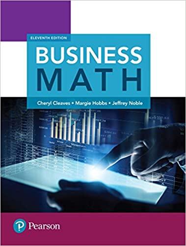 business math 11th edition cheryl cleaves, margie hobbs, jeffrey noble 0134496434, 9780134496436