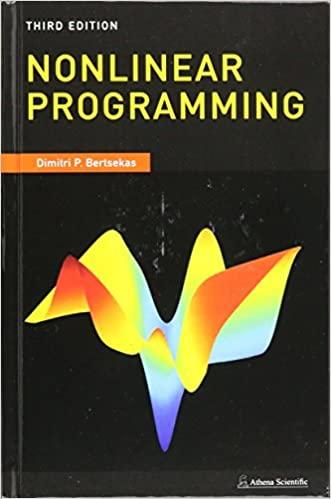 nonlinear programming 3rd edition dimitri bertsekas 1886529051, 978-1886529052
