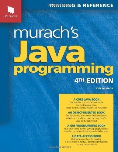 murachs java programming 4th edition joel murach, anne boehm 1890774650, 978-1890774653